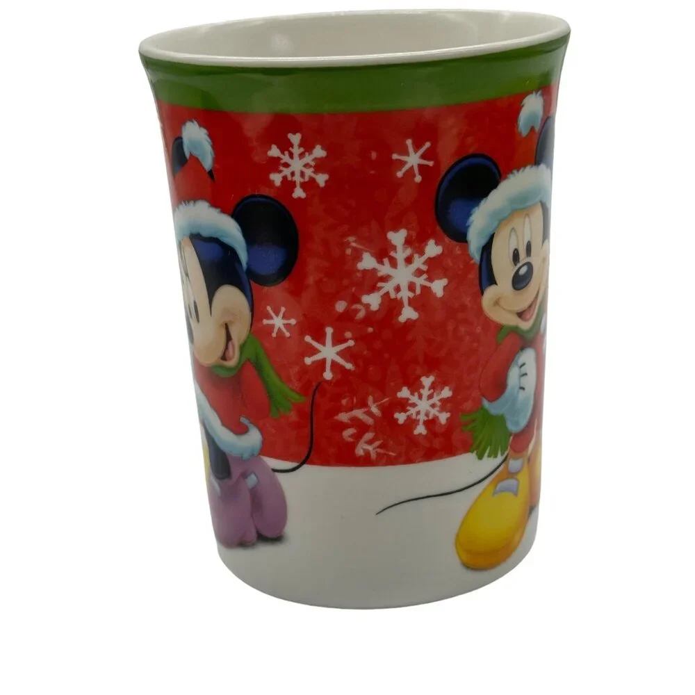 Disney Mickey & Minnie Mouse Christmas Holiday Coffee Mug - 12 oz By Kcare‎